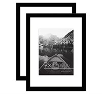 Americanflat 9x12 Picture Frame in Black - Set of
