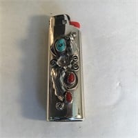 SILVER HAND MADE DECORATIVE SLEEVE FOR LIGHTER
