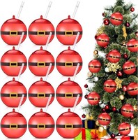 Nitial 24 Pcs Christmas Bulb Cups with Straws