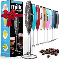 PowerLix Milk Frother Handheld Battery Operated