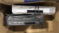 2 VHS TAPE PLAYERS