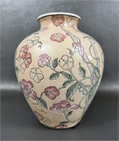 Vintage Chinese Floral Bird Vase