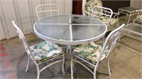 PATIO TABLE & 4 CHAIR SET