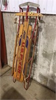 LRG ANTIQUE MONTGOMERY WARDS U.S. FLYER SLED