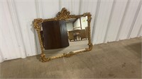 GOLD GILT FRAMED WALL MIRROR