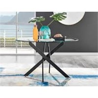 Chowchilla Black High Gloss Round Dining Table