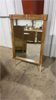 WOOD FRAMED MIRROR FOR DRESSER TOP