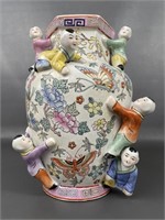 Chinese Hand Painted Fertility Vase