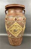 18" Primitive Pottery Art Vase