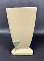 Vintage Weller Oak Leaf Triangular Vase