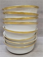 (8) Lenox Bowls Gold & Cream
