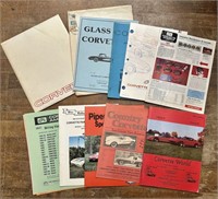 Vintage Corvette Brochures Catalogs Mixed Lot