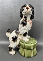 Vintage English King Charles Spaniel Dog Statue