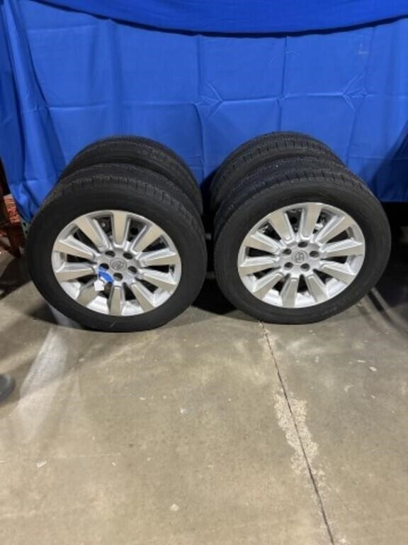 Toyota 20 inch rims with Good Year tires. Set of