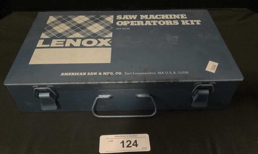 Vintage Lenox Saw Machine Operators Kit.