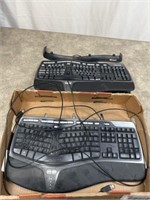 Microsoft computer keyboards, set of 2