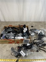 Assortment of computer tower parts and