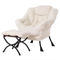 Tiita Lazy Chair with Ottoman, Modern Large Plush