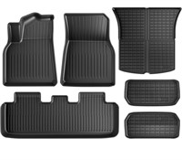 6 Pieces Maysoo Floor Mats for Tesla Model Y