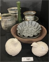 Shawnee Vase, Handmade Pottery, Primitive Wooden