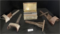 Early Metal & Wood Stereoscopes With Slides.