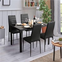 4 Pieces Evalet Dining Chair Set (Chair only)