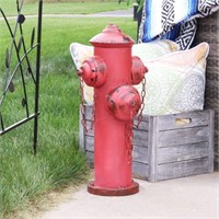 Sunnydaze Metal Fire Hydrant Outdoor Garden