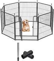 8 Panels 32-inch-high FXW Dog Playpen with 20