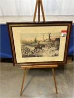 S. Wright framed print called Crossing The Ford.
