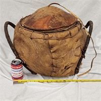 Unique Bark Wicker Leather Twig African Basket