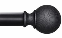 BRIOFOX Black Curtain Rods for 38 to 72 inch -