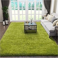 Ophanie Green Rugs for Living Room 5x8, Grass