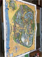 Venice, 1968 Disneyland map measures