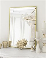 Koonmi Gold Mirrors for Wall, 24x32 Inch Bathroom