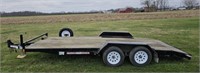 2018 18ft tandem Axle Flatbed Trailer w/ramps