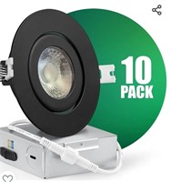 QPLUS 4Inch 5CCT Gimbal Recessed LED Pot Lights,