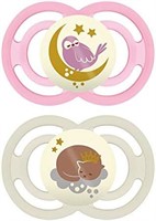 MAM Perfect Night Pacifiers, Glow in the Dark