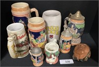 German Steins, Budweiser Advertising Stein.