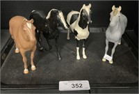 (4) Vintage Breyer Toy Horses.