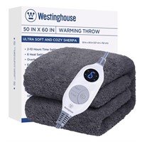 Westinghouse Electric Blanket Throw Size, Soft