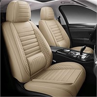 HAITOUR Full Coverage Leather Car Seat Covers