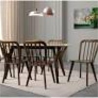 Aste 6-Person Solid Wood Dining Set