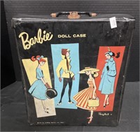 Vintage Barbie doll & Black Travel Case.