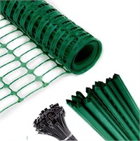 Safety Fence + 25 Steel Plant Stakes, Extra