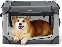 Lesure Soft Collapsible Dog Crate - 26 Inch