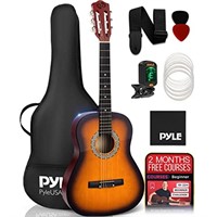 Pyle Classical Acoustic Guitar Kit, 3/4 Junior