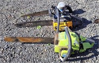 (2) Poulan Chainsaws & Electric Chainsaw (no blade