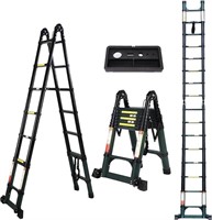 DAJIANGLX 16.5FT Telescoping Ladder A-Frame