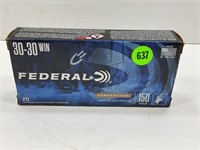 FEDERAL 30-30 WIN AMMO - 20 ROUNDS