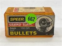 SPEER GRAND SLAM 6MM .243 100 GR. BULLETS FOR